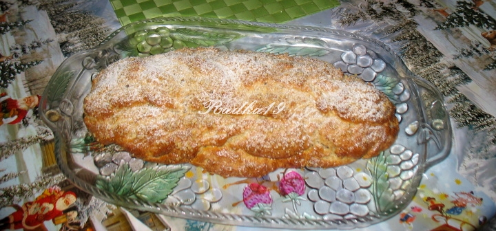 Tvarohová vánočka